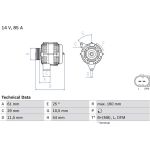 Lichtmaschine 0 986 044 490