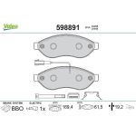 Valeo Bremsbelagsatz 598891 Valeo Bremsbelagsatz 598891