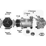 Van Wezel Klimakompressor 1800K586 Van Wezel Klimakompressor 1800K586