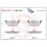 BREMBO Bremsklötze VA P 85 041 BREMBO Bremsklötze VA P 85 041