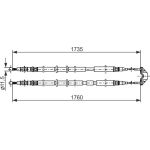 Bosch Handbremsseil 1987477934
