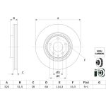 Bosch Bremsscheibe 0 986 479 H02 Bosch Bremsscheibe 0 986 479 H02