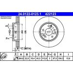 Bremsscheibe Db P. W124/W201 84-98 24.0122-0123.1 Bremsscheibe Db P. W124/W201 84-98 24.0122-0123.1