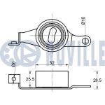 Spannrolle, Zahnriemen 55217 Spannrolle, Zahnriemen 55217