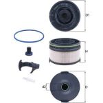 MAHLE Kraftstofffilter KX 533KIT MAHLE Kraftstofffilter KX 533KIT