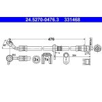 ATE Bremsschlauch 24.5270-0476.3 ATE Bremsschlauch 24.5270-0476.3