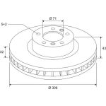 Valeo Bremsscheibe 186703