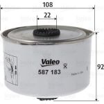 Valeo Kraftstofffilter 587183 Valeo Kraftstofffilter 587183