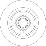 Bremsscheibe Renault T. Megane/Scenic 1.4-2.0 97-03 DF4272BS Bremsscheibe Renault T. Megane/Scenic 1.4-2.0 97-03 DF4272BS