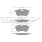 TOMEX brakes Bremsbelagsatz, Scheibenbremse TX 13-16 TOMEX brakes Bremsbelagsatz, Scheibenbremse TX 13-16