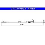 ATE Handbremsseil 24.3727-0679.2 ATE Handbremsseil 24.3727-0679.2