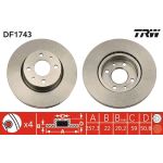 TRW Bremsscheibe DF1743 TRW Bremsscheibe DF1743