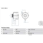 Bosch Lichtmaschine 0 986 034 050 Bosch Lichtmaschine 0 986 034 050