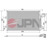 JPN Kondensator, Klimaanlage 60C9147-JPN JPN Kondensator, Klimaanlage 60C9147-JPN