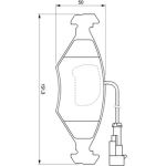 Bosch Bremsbelagsatz 0 986 424 543