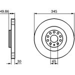 Bremsscheibe 0 986 479 B87 Bremsscheibe 0 986 479 B87