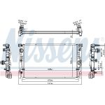 Nissens Wasserkühler 606230 Nissens Wasserkühler 606230