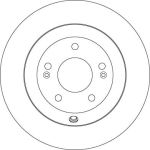 Bremsscheibe Kia T. Sorento 2.4 16V/2.2Crdi 09 DF7996 Bremsscheibe Kia T. Sorento 2.4 16V/2.2Crdi 09 DF7996