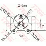 TRW Radbremszylinder BWD260 TRW Radbremszylinder BWD260