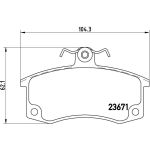 BREMBO Bremsbelagsatz, Scheibenbremse P 41 004 BREMBO Bremsbelagsatz, Scheibenbremse P 41 004
