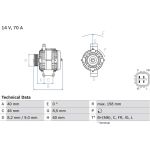 Lichtmaschine 0 986 082 800 Lichtmaschine 0 986 082 800