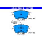 Bremsbelagsatz Alfa P. Giulietta 2.0 Jtdm 10 13.0460-7269.2 Bremsbelagsatz Alfa P. Giulietta 2.0 Jtdm 10 13.0460-7269.2