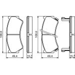 Bosch Bremsbelagsatz 0 986 494 234 Bosch Bremsbelagsatz 0 986 494 234