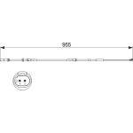 Bosch Bremsbelagverschleißsensor 1987473511 Bosch Bremsbelagverschleißsensor 1987473511