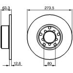 Bosch Bremsscheibe Vorderachse 0 986 478 057 Bosch Bremsscheibe Vorderachse 0 986 478 057