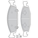 Valeo Bremsbelagsatz 598510 Valeo Bremsbelagsatz 598510