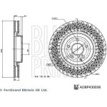 BLUE PRINT Bremsscheibe ADBP430036 BLUE PRINT Bremsscheibe ADBP430036