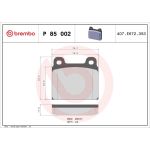 BREMBO Bremsklötze VA P 85 002 BREMBO Bremsklötze VA P 85 002