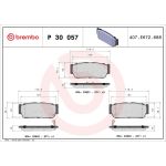 BREMBO Bremsklötze HA P 30 057 BREMBO Bremsklötze HA P 30 057
