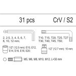 Stiftschlüssel Und Steckschlüssel Satz 31Tlg. In Schubladene yt-55451 Stiftschlüssel Und Steckschlüssel Satz 31Tlg. In Schubladene yt-55451