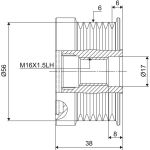 Valeo Lichtmaschinenfreilauf 588022 Valeo Lichtmaschinenfreilauf 588022
