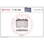BREMBO Bremsklötze VA P 50 022 BREMBO Bremsklötze VA P 50 022