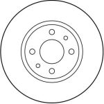 Bremsscheibe Fiat P. Tempra DF2686 Bremsscheibe Fiat P. Tempra DF2686