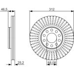 Bremsscheibe 0 986 479 A30 Bremsscheibe 0 986 479 A30