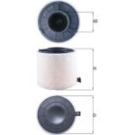MAHLE Luftfilter LX 4407 MAHLE Luftfilter LX 4407