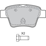Valeo Bremsbelagsatz 598702 Valeo Bremsbelagsatz 598702
