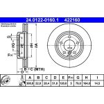 Bremsscheibe Bmw S. E46/Z3/Z4 98-07 24.0122-0160.1 Bremsscheibe Bmw S. E46/Z3/Z4 98-07 24.0122-0160.1