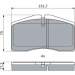 Bosch Bremsbelagsatz 0 986 494 950 Bosch Bremsbelagsatz 0 986 494 950