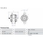 Lichtmaschine 0 986 042 720