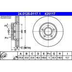 Bremsscheibe Volvo P. S40/V40 24.0125-0117.1 Bremsscheibe Volvo P. S40/V40 24.0125-0117.1