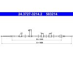 ATE Handbremsseil 24.3727-3214.2 ATE Handbremsseil 24.3727-3214.2