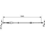 Handbremsseil 1987482451 Handbremsseil 1987482451