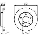 Bremsscheibe 0 986 479 B25 Bremsscheibe 0 986 479 B25