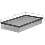 MAHLE Luftfilter LX 637 MAHLE Luftfilter LX 637