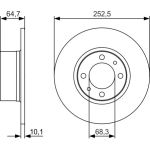 Bosch Bremsscheibe 0 986 479 988 Bosch Bremsscheibe 0 986 479 988