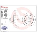 Bremsscheibe HA 08.A114.71 Bremsscheibe HA 08.A114.71